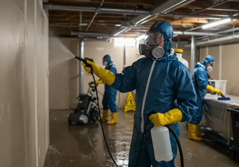 Basement Sanitization and Antimicrobial Treatment process in Spanish Springs, NV