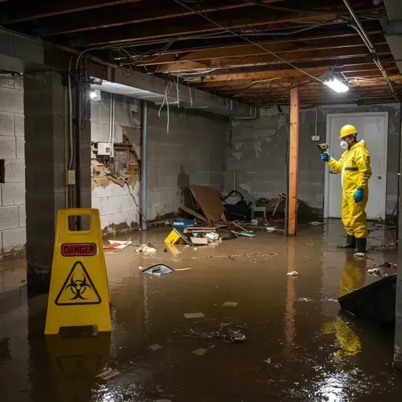 Flooded Basement Electrical Hazard in Spanish Springs, NV Property